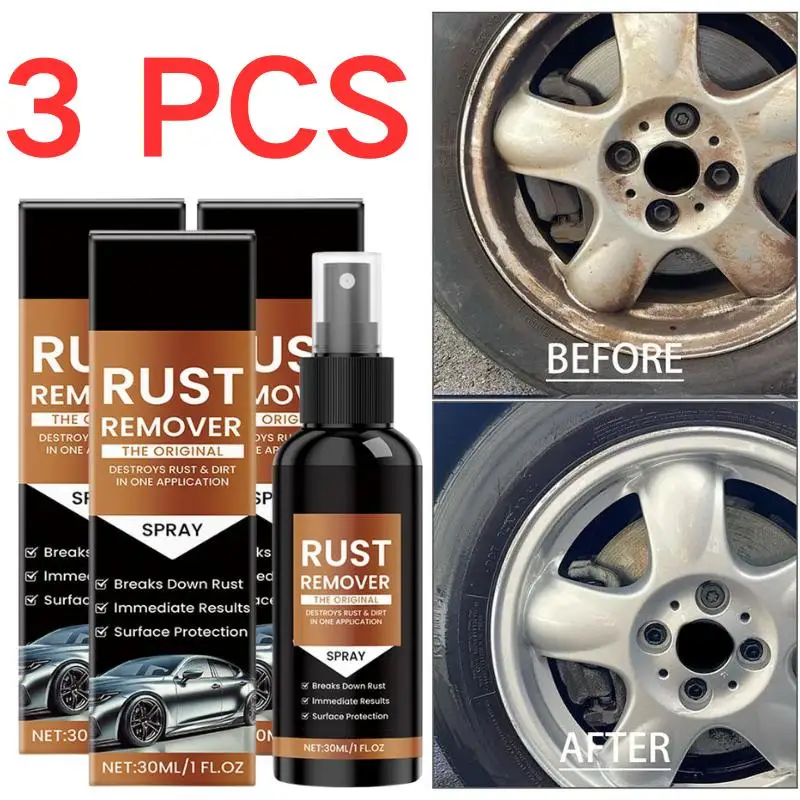 90ML Car Rust Remover Effective Concentrated Car Scratch Remover For Metal Metal Rust Dissolver Iron Stain Cleaner Long-Lasting