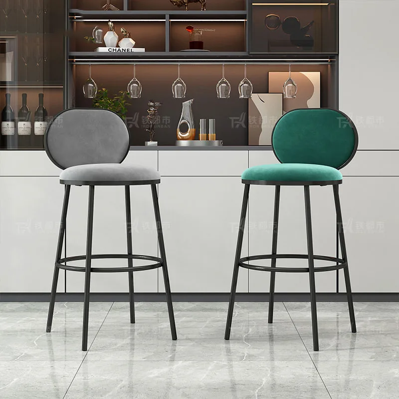 

Home Bar Chair Mid Century Furniture Metal Chairs Tabouret Design High Kitchen Stools Luxury Cafeteria Stool