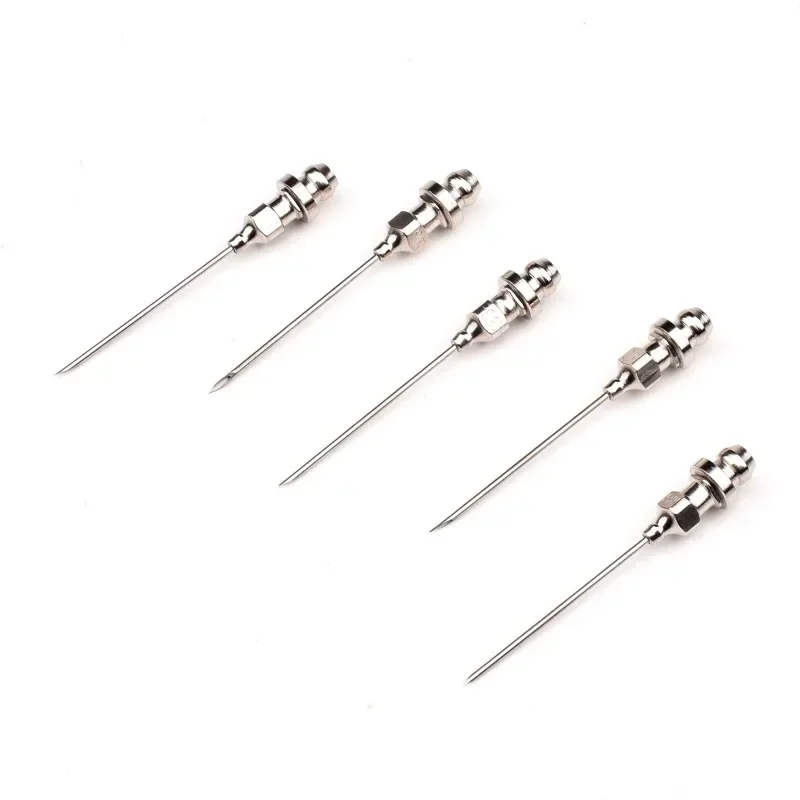 5pcs Grease Needles, Mini Bearing Grease Needle Nozzle Portable Removable Needle Air Nozzle Grease Tool For Ball Joints