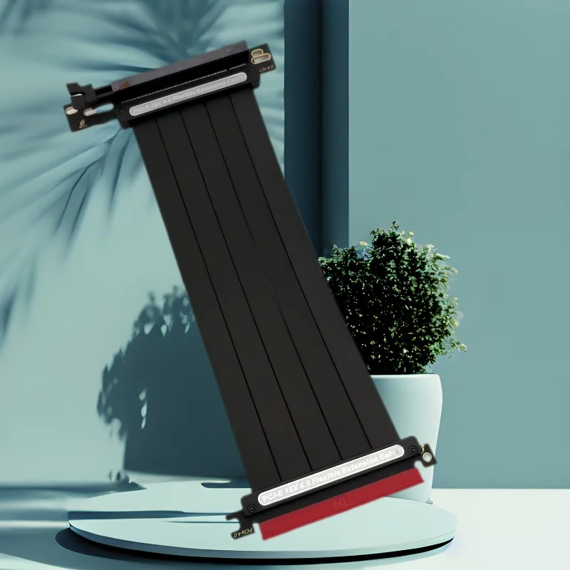 

25 см полноскоростной PCI Express 4.0 X16 to X16 Riser Cable Удлинительный кабель для видеокарты GPU PCI-E Гибкий экранированный удлинитель для ПК