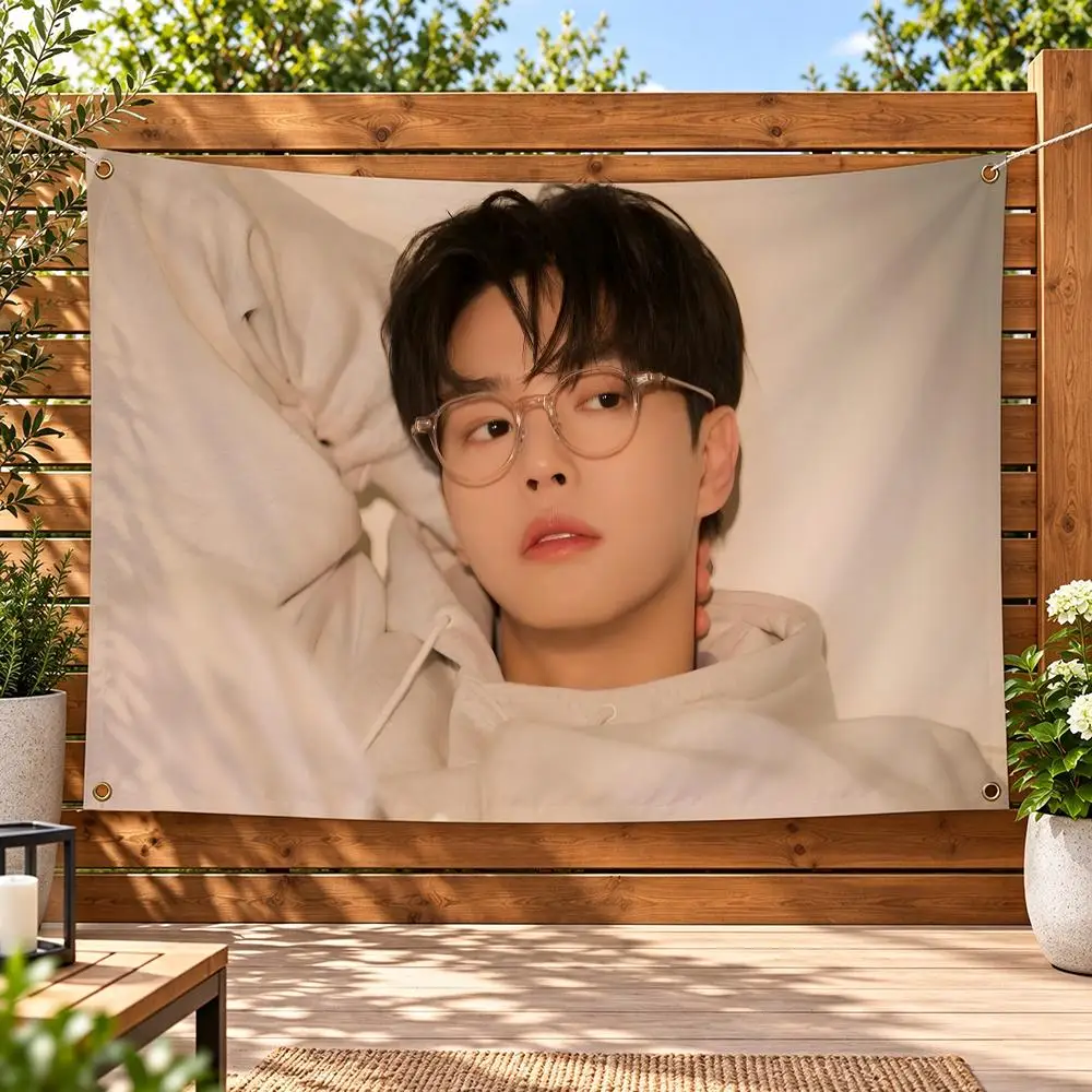 Actor S-Song Kang Flags  For Garden Party Living Room Home Wall Decor Banner Bedroom Outdoor Tapestry