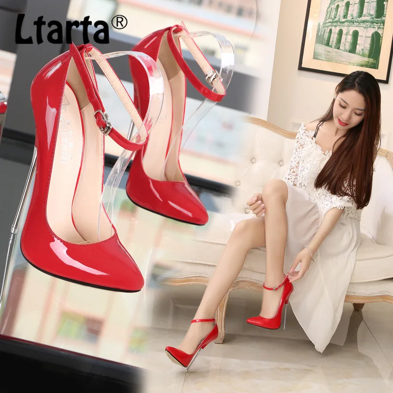 LTARTA Fashion Nightclub Size 16CM High-heeled T Walk Show High Heels Womens Shoes  Sexy Heels High Heels  Red Shoes Woman WZ