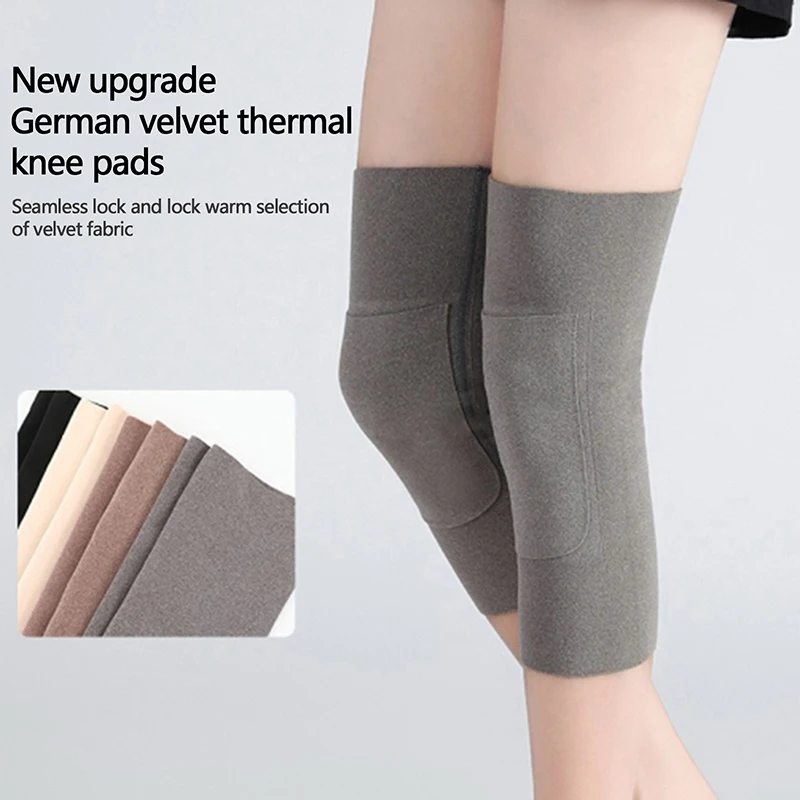 1 Pair Winter Warm Knee Pads Leg Support For Universal Knee Pads For Pain And Joint Pain Holding The Heat Soft And Comfortable