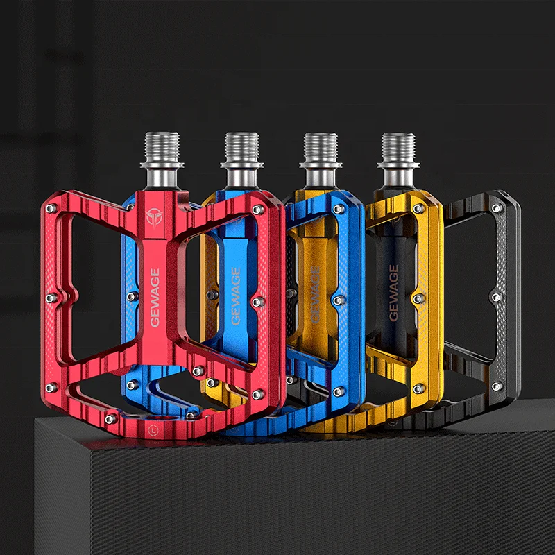 

Multi Colors Aluminum Alloy Body Cr-MO Spindle Bicycle Pedals Anti-slip MTB Mountain Bike Pedal