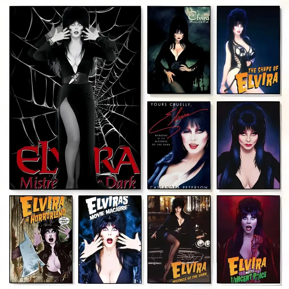 Elvira Mistress of the Dark Poster Decorative Wall Art for Living Rooms, Bedrooms, Bars & Cafés, Stylish Home Décor Gift