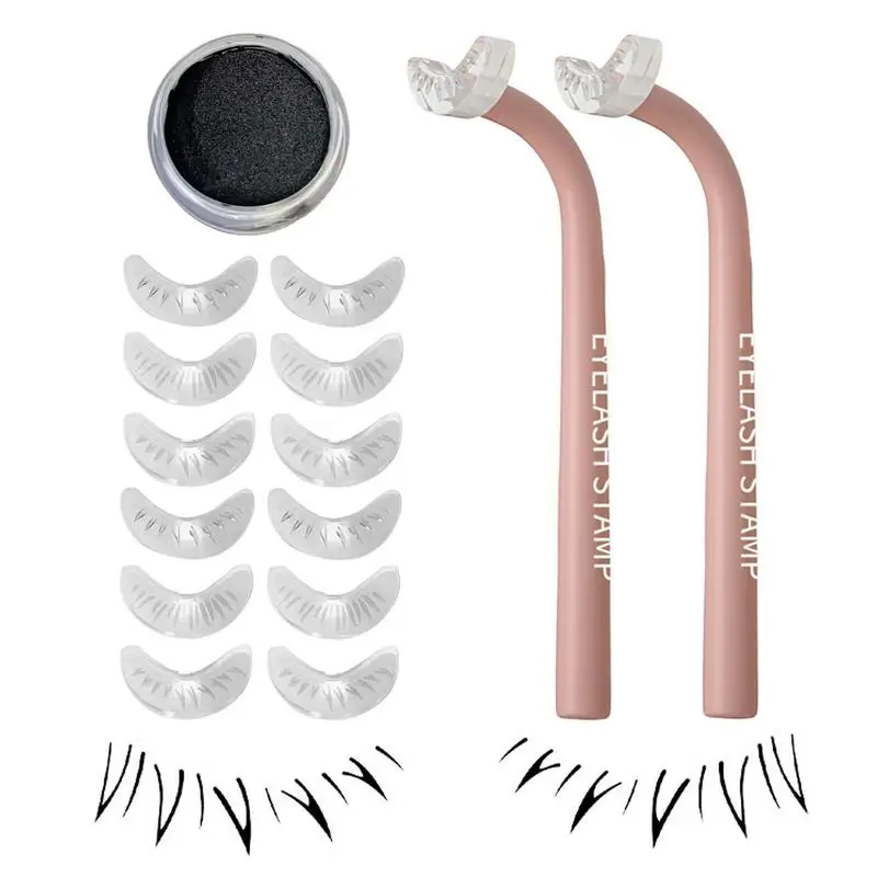 

DIY Stamp Eyelashes Sweat Resistant Lower Eyelash Extension Stamp Everyday Natural Face Look Supplies For Working Dating