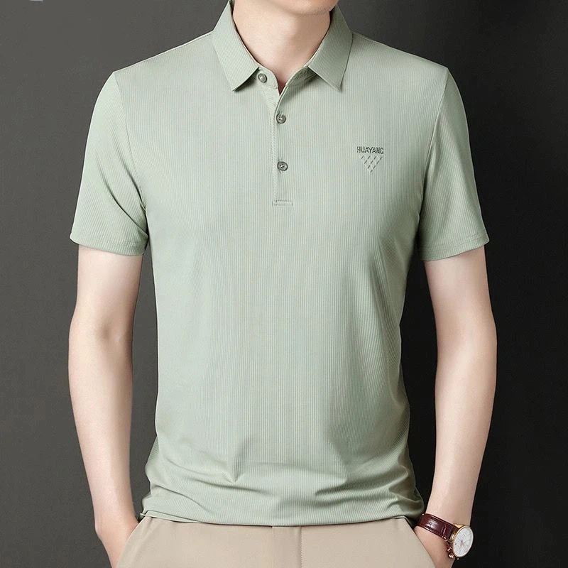 Camisa Polo Masculina TUCANO de Manga Curta, Cor Sólida, Ajuste Slim, Casual, para Negócios, Verão, Básica
