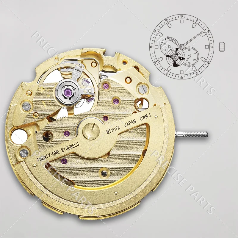 Japan's New 82S3 Transparent Hollow Mechanical Gold Movement is Suitable For 82S3 Watch Accessories