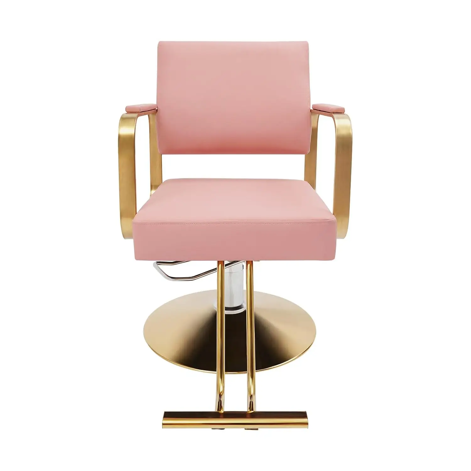 2 Pack Pink Salon Chair 360 Swivel 96.5x53.5x48.5cm 17.6kg for Barber Spa, Customized