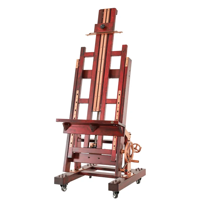 5 Red-brown oil painting professional imported beech display stand upright dual-purpose bracket type sketch