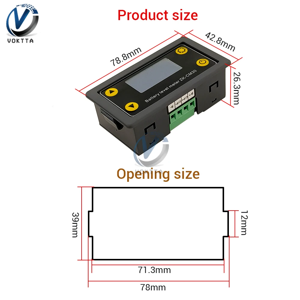 DC6-60V digitale Voltmeter Ampere meter Multifunktions-Leistungs messer Lithium-Batterie-Elektrizität tester Anzeige Coulomb Meter Monitor