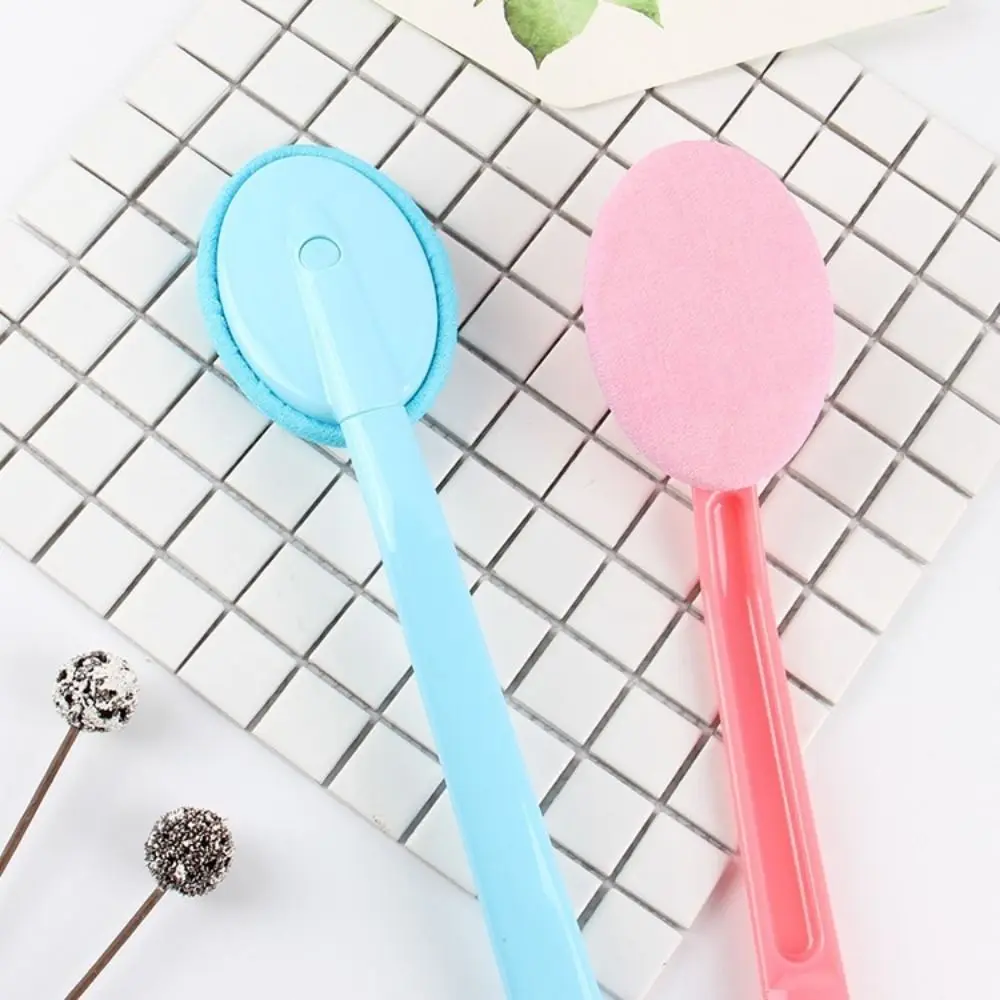 Long Handle Bath Body Brush Replaceable Applicator Pads Easy Reach Body Lotion Applicator Anti-slip Hanging Hole