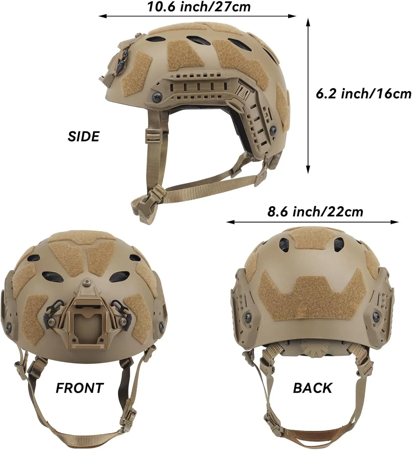 Tactical Helmet Set with Night Vision Goggles Headset Respirator Signal Light for Outdoor Airsoft Shooting Cosplay Equipment - Image 6