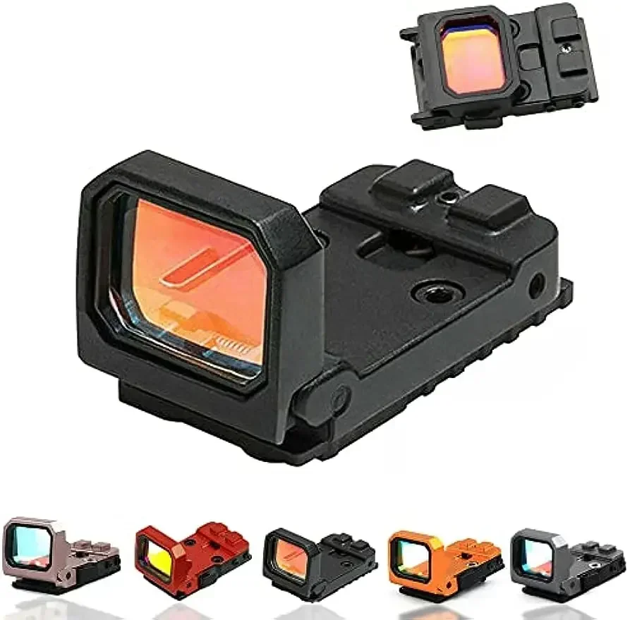 Flip Up Red Dot Compact Reflex Sight with RMR MOS Mount Base for Rifle Pistol Handgun Hunting Accessories