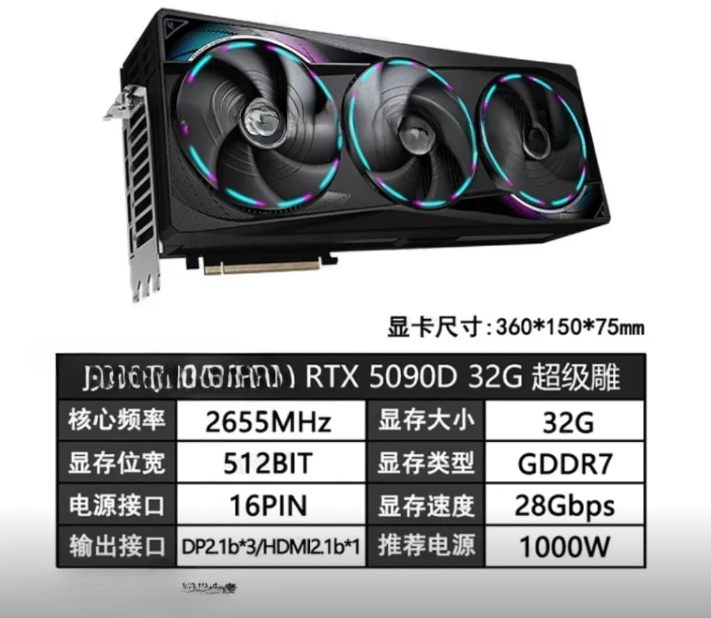 5090D/5080/5070Ti/5070 風魔鷲 スーパーカービング アイスカービング ウォーターカービング デスクトップ独立型グラフィックカード