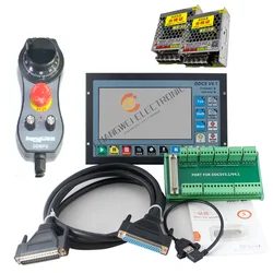 DDCS V4.1 3/4 Axis CNC Engraving Machine Offline Controller With Emergency Stop Electronic Handwheel Mpg And 2PCS 75W24VDC
