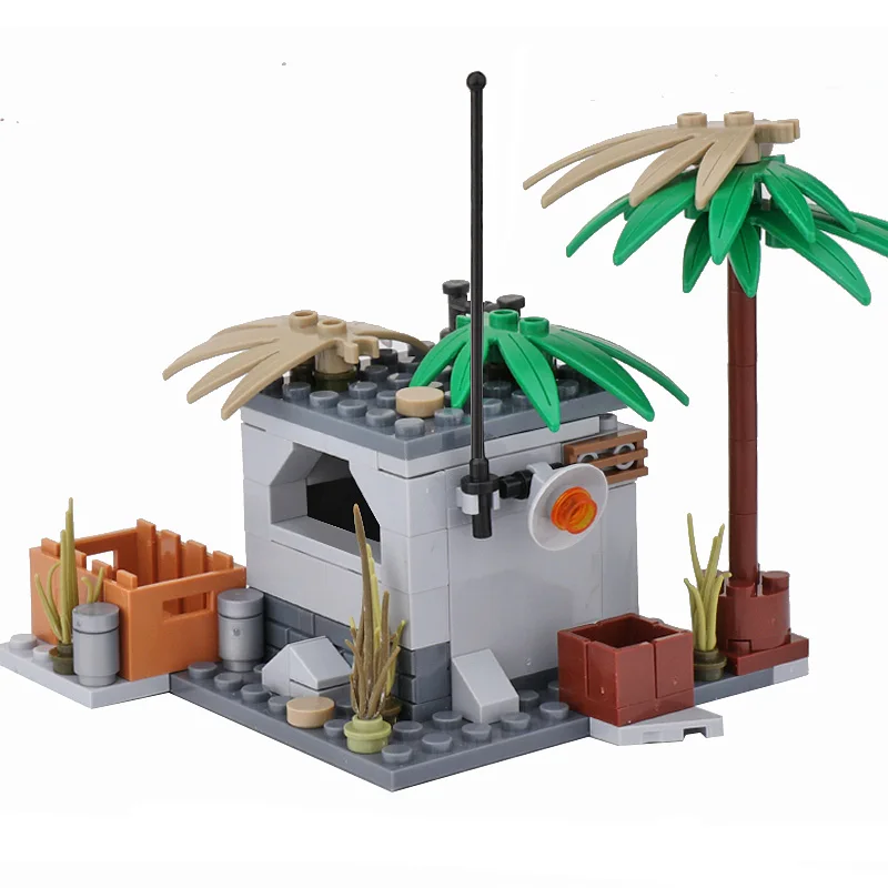 

WW2 Military Building Blocks Fortress German Army Bunker Wall Defense Base Soldier Figure Tower Scene Bricks Toy Boy Gift X557
