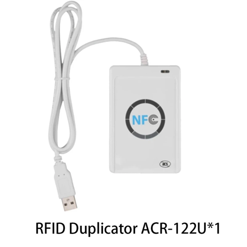ACR122U Programmer ISO14443 Smart Chip Card Reader 13.56Mhz Tag Clone Copier IC 1K S50 Token Writer NFC Duplicator (B)