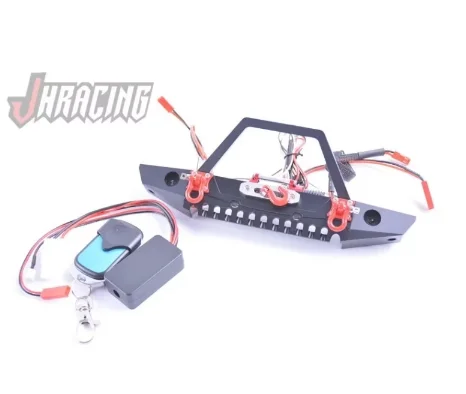 

Имитация переднего бампера с электрической лебедкой на радиоуправлении и противотуманными фарами для 1/10 TRAXXAS TRX4 D90 D110 Axial SCX10 90046