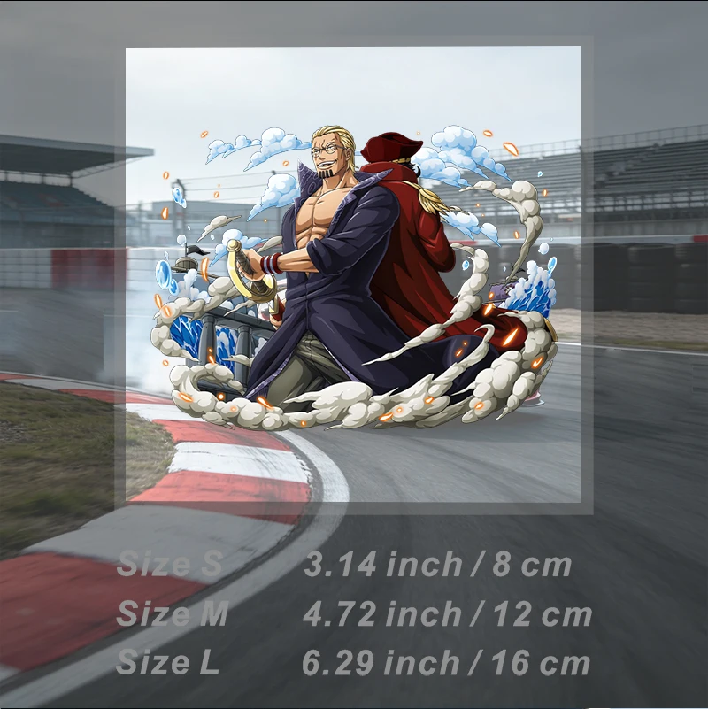 Car Stickers Anime Captain Vinyl Decal Waterproof Die Cut for Motorcycle Helmet Tumbler Fuel Tank Gas Cap Auto Decor