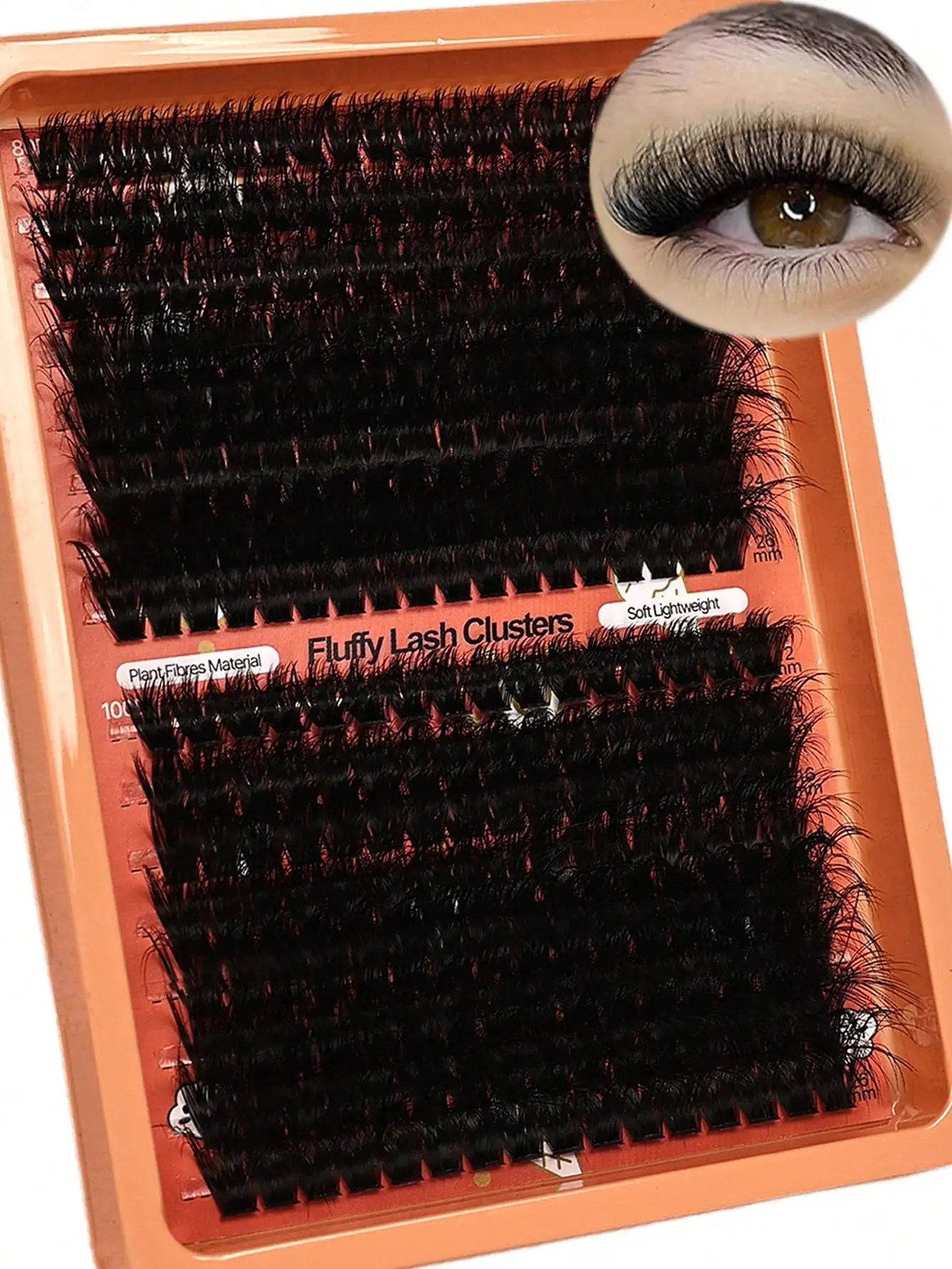 DIY Flauschige Wimpernbüschel D-Curl Natürliche Weiche Leichte Wimpernverlängerungen – Detail 1