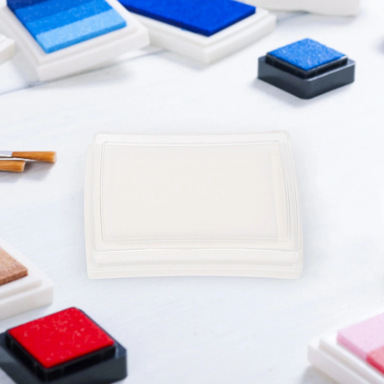 

10pcs Blank Ink Pad High Density Sponge Office Supplies DIY Craft Tools Washable Stamp Pads Fingerprint Handprint Art