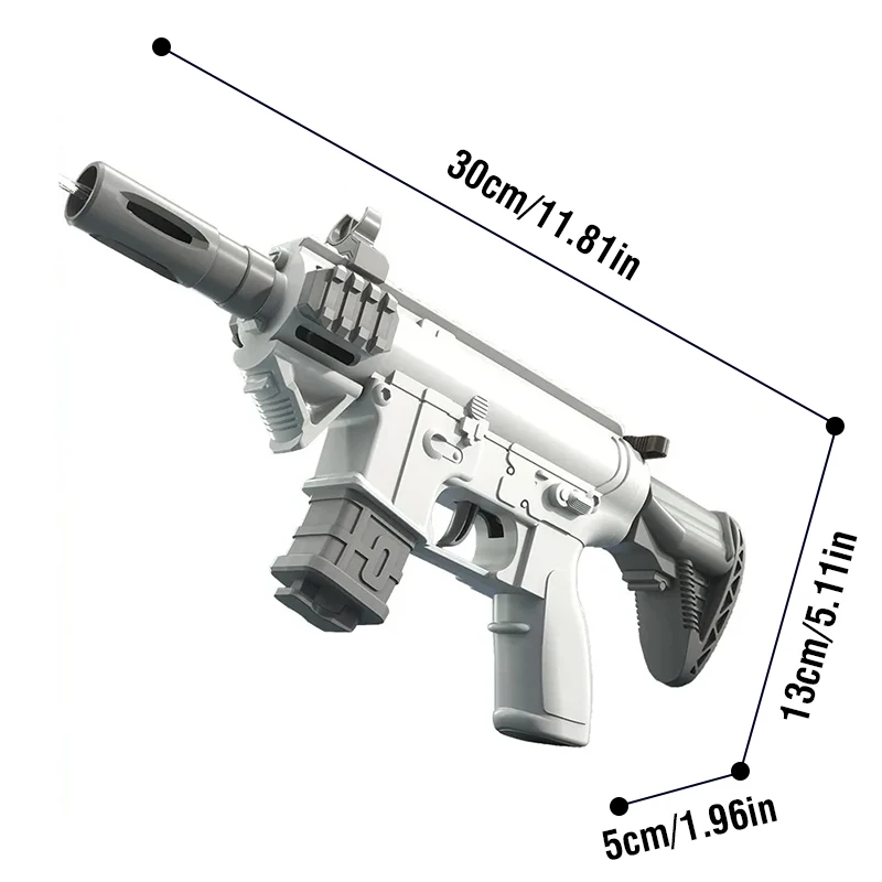 M416 Electric Water Gun Kids Toy Automatic Continuous Shooting Squirt Toy Outdoor Beach Party Games Water Soaker Children Gift