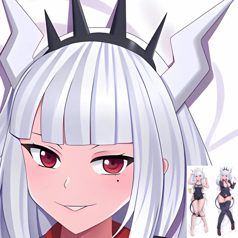 

DIY Customized Dakimakura Anime Modeus Malina Pillowcase Double-sided Print Bedding Pillow Cover Case