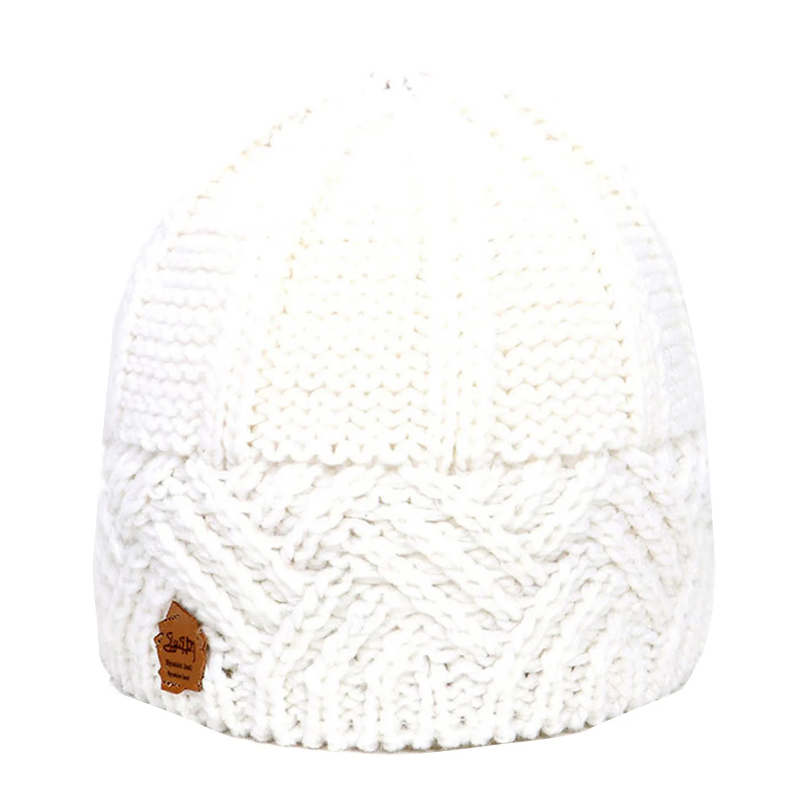 New Knitted Hat Woolen Yarn Men'S Women'S Vintage Style Beanies Diamond Plaid Autumn Winter Woolen Hat Warm Accessories