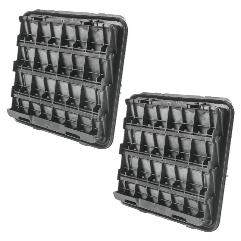 652F Cab Air Outlet Grille Set 68323649AB, 2 Piece Black Repair Part