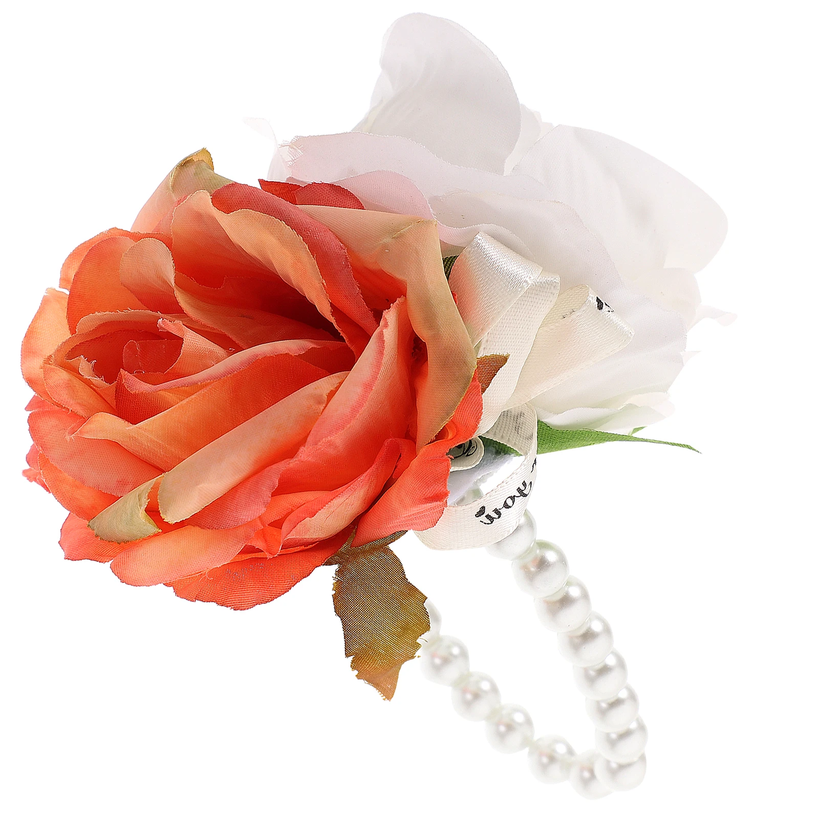 

Pearl Wrist Corsage Bride Wedding Artificial Flowers Bridesmaid Bracelet Imitation Pearls Elegant Flower Wristlet Wedding