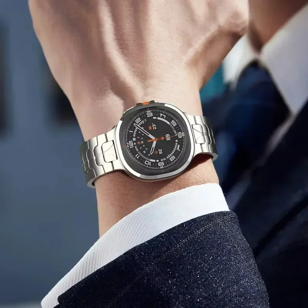 Titanium Luxury Band for Samsung Galaxy Watch Ultra 47mm Metal Strap Link Bracelet for SAMSUNG ULTRA 7 47MM galaxy 47 Men Correa