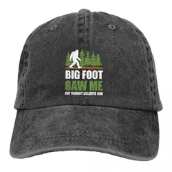 Funny Matching Saw Me Design Believers Themed For Sale Baseball Caps Peaked Cap Bigfoot Sasquatch Sun Shade Hats for Men Women