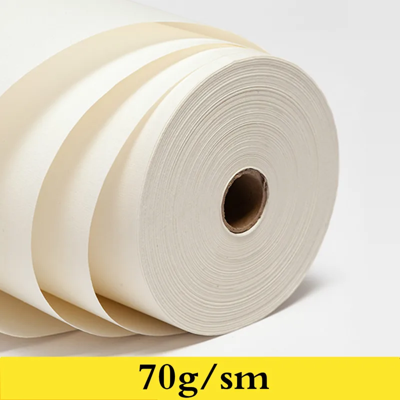 70g Thicken Raw Rice Paper Long Roll Double Layers Xuan Paper Chinese Painting Landscape Freehand Drawing Special Papier Papel