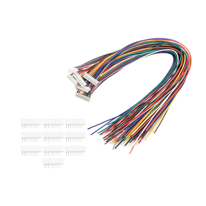 10Sets 2/3/4/5/6/7/8/9/10-Pin Mini Micro JST PH-2.0 Connector Male Female Plug With Wires Cables Socket Connectors 300MM 26AWG