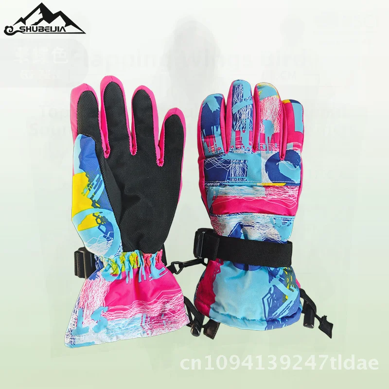 

Winter Thickened Warm Windproof Waterproof Skiing Gloves Outdoor Climbing Cycling Cold Resistant Gloves In Stock