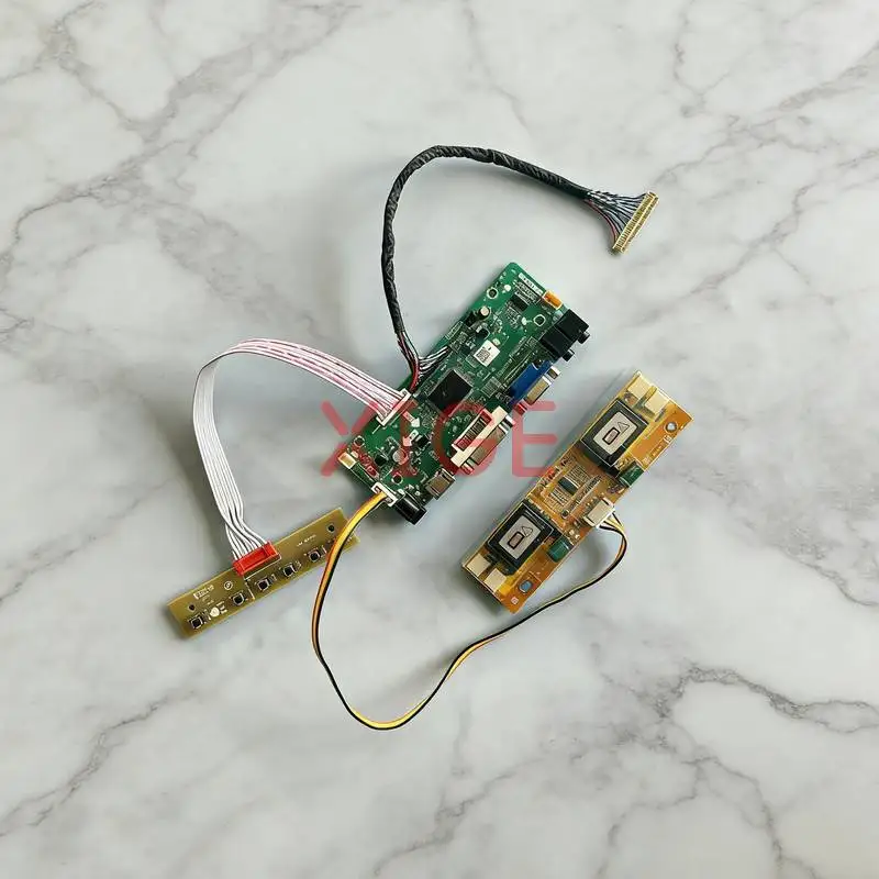 

Комплект для самостоятельной сборки платы контроллера матрицы LM200WD1 LTM200KP01 M200O1 LTM200KT01 LVDS-30Pin 1600*900 HDMI+DVI+VGA 4-CCFL 1600x900