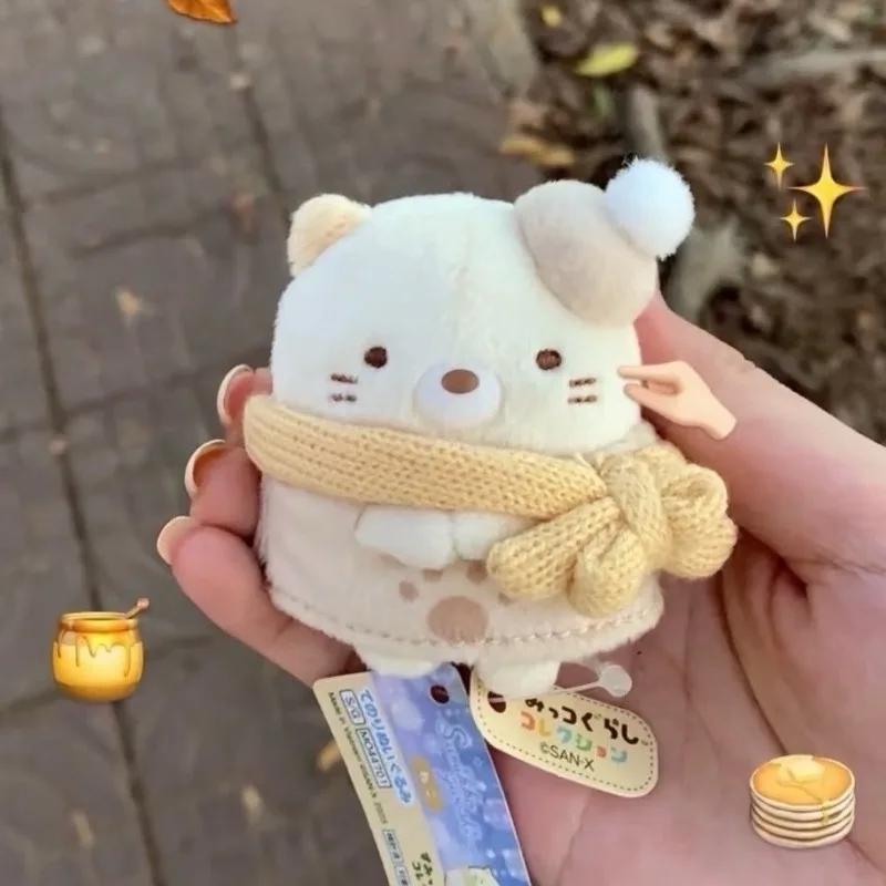

NEW Winter Collection SumikkoGurashi plush ornaments Sumikko Gurashi Figurine Scarf Neko Cartoon kawaii cat Stuffed Animals Toy