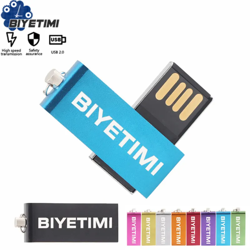 

Biyetimi usb flash drive 64gb флешка waterproof pen drive 128gb 8gb 16gb pendrive 32gb silver u disk memoria usb stick gift