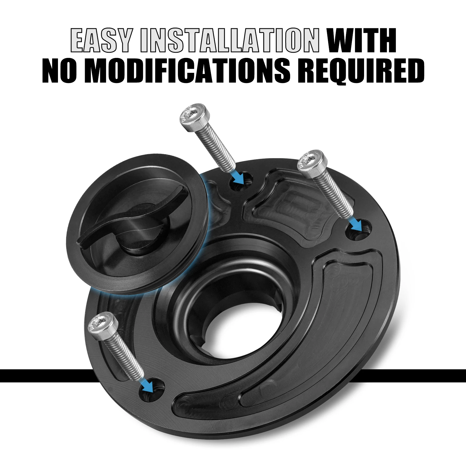 Keyless Fuel Tank Lid Cover for Honda CB600F 07-10 CB1000R 08-11 CB900F 919 Hornet 900 RVF400 VFR400 VTR1000 CBR250RR CBR400RR