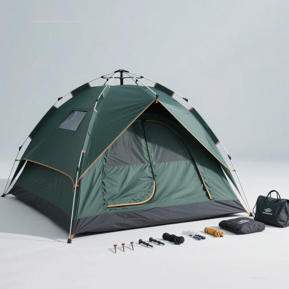 

STLF 1-2 People Four Seasons Outdoor Tent Windproof Rainproof Design Reinforced Wear-Resistant Construction for Camping Double O