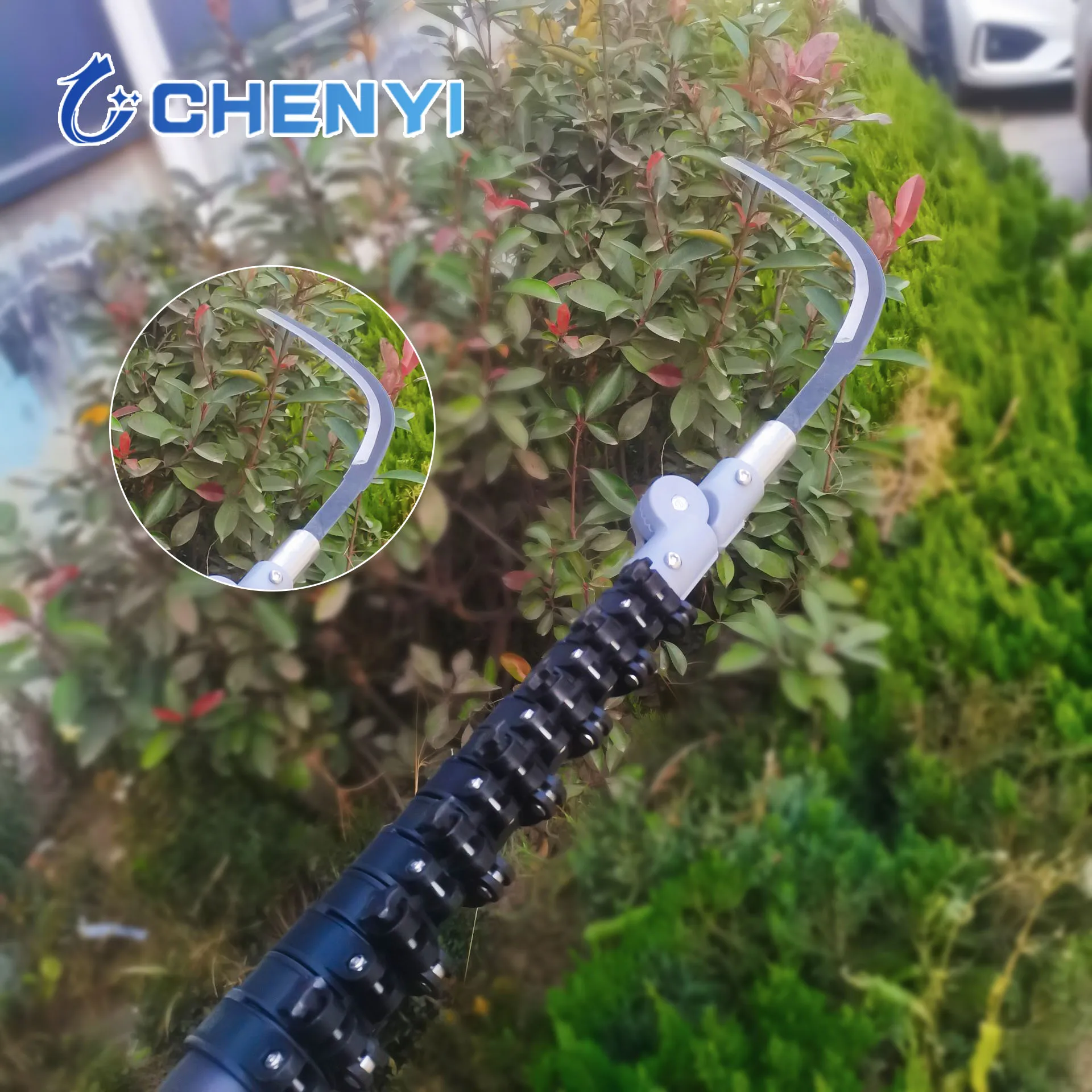 15 Meter 50ft D-shaped Carbon Fiber Telescopic Pole Water Fed Pole for Fruit Picking 3