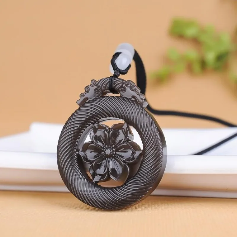 XSilk-Collier pendentif fleur de saphir pour femme, iang Hetian, pull, floraison, richesse, diversifier