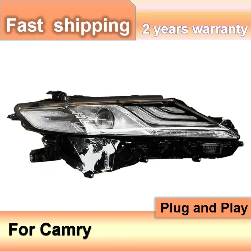 

Car Accessories for Toyota Camry Head Light 2018-2019 Camry XSE Headlights DRL Turn Signal Low High Beam Projector Lens