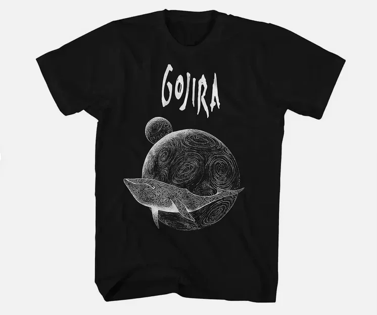 Camiseta de la Gira Global de la Banda de Metal Francesa Gojira, Estilo Hip Hop Urbano, Holgada, de Algodón, Manga Corta, para Hombre y Mujer