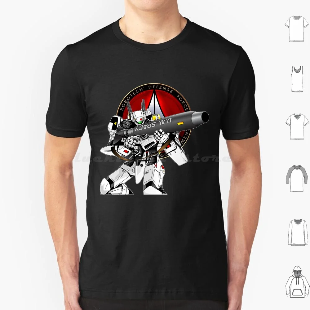 1 T Shirt Cotton Men Women DIY Print Anime Japan Macross Manga Mecha Robot Robotic Sdf 1 Valkyrie