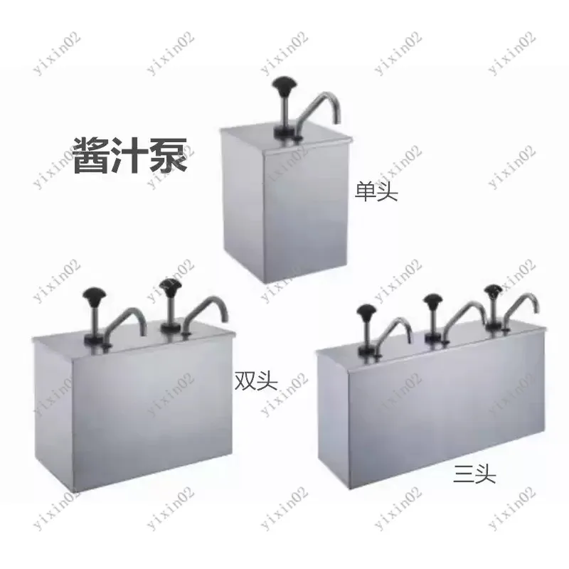 Stainless Steel Sauce Dispenser Pump Commercial Kitchen Liquid Dispensing Tool for Condiments