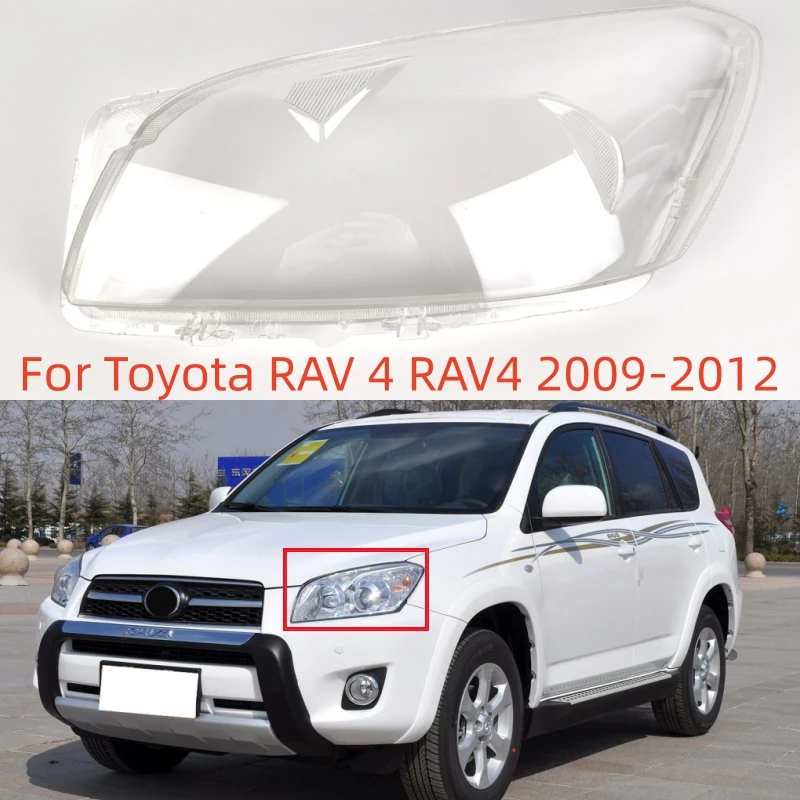 

For Toyota RAV 4 RAV4 2009 2010 2011 2012 Headlight Lens Cover Clear Shell Lampshade Headlamp Protective Shade Headlamp Lens
