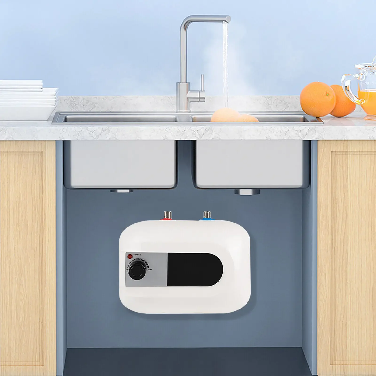 Instant Electric Water Heater – Mini-Tank 110V Heater for Kitchen Hot Water