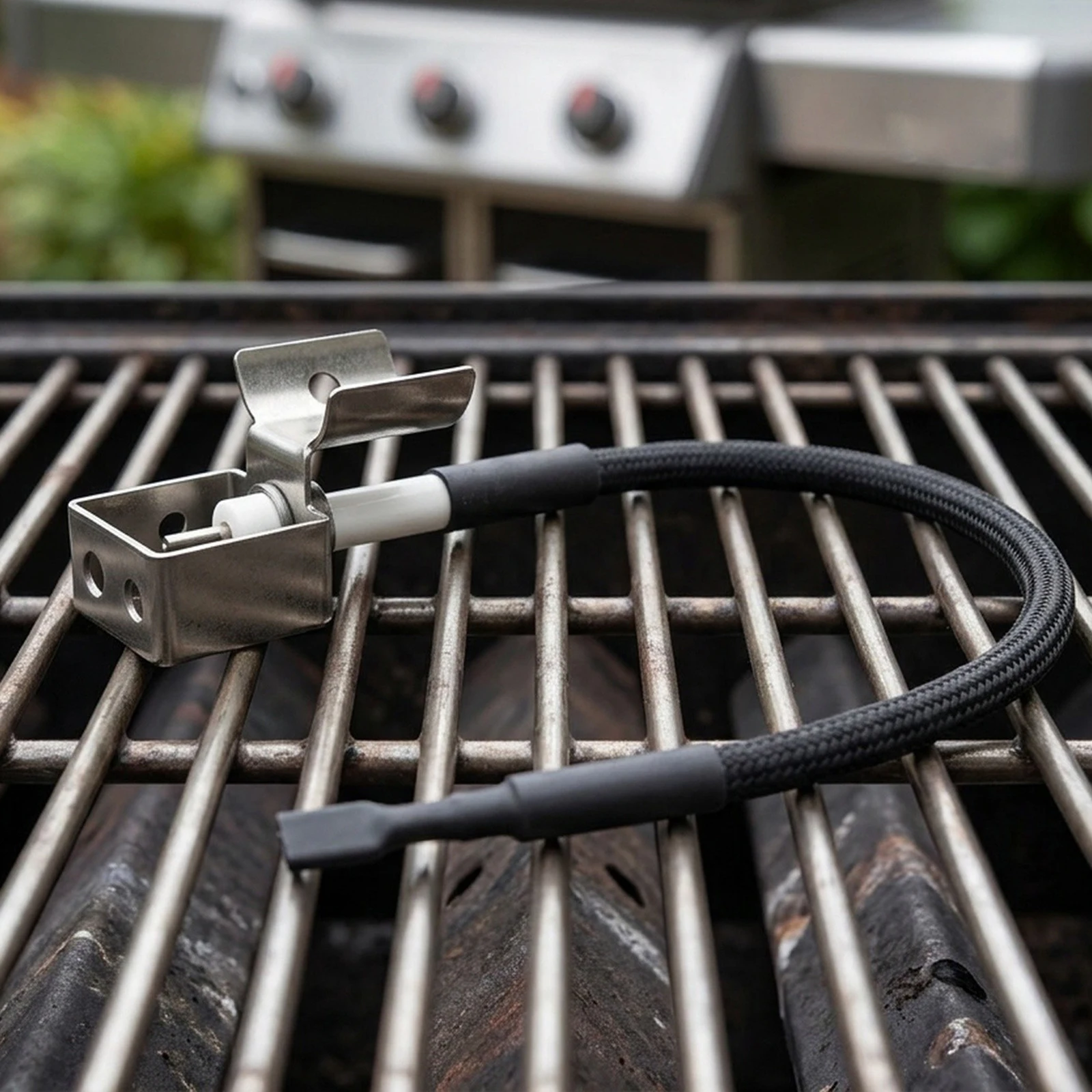 Electrode for Grill and for forge Ignition Providing Quick and Consistent Start with Safety Features for Secure Operation